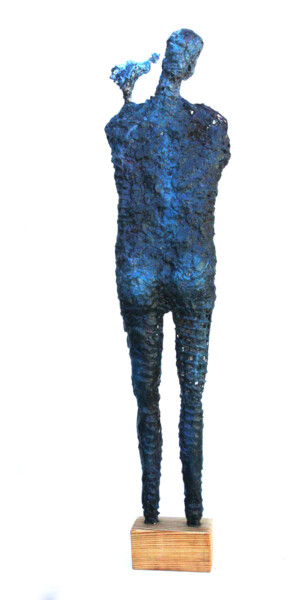 Sculpture titled "VIPERE AU POINT -dos" by Dov Melloul, Original Artwork, Other