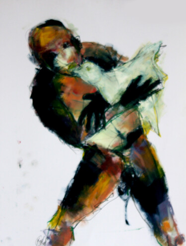 Peinture intitulée "HOMMAGE 2" par Dov Melloul, Œuvre d'art originale, Huile