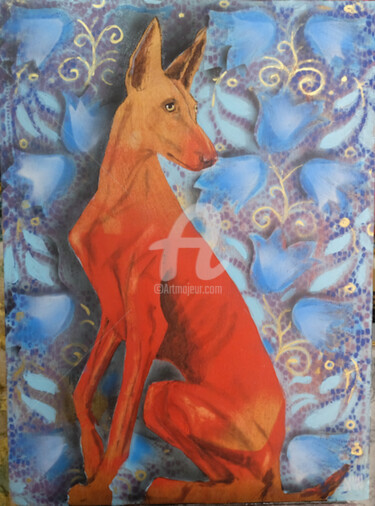 Painting titled "DENTELLE & PODENCO" by Doval, Original Artwork, Oil Mounted on Wood Panel