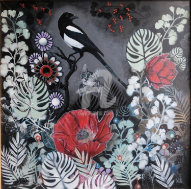 Картина под названием "URRACA" - Doval, Подлинное произведение искусства, Акрил Установлен на Деревянная рама для носилок