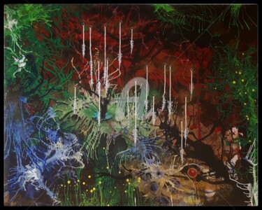 Painting titled "" LA MORSURE EN SUS…" by Doval, Original Artwork, Acrylic