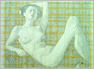 Malerei mit dem Titel "Kaléidoscope 11" von Iurko Dovgaliuk, Original-Kunstwerk, Bleistift