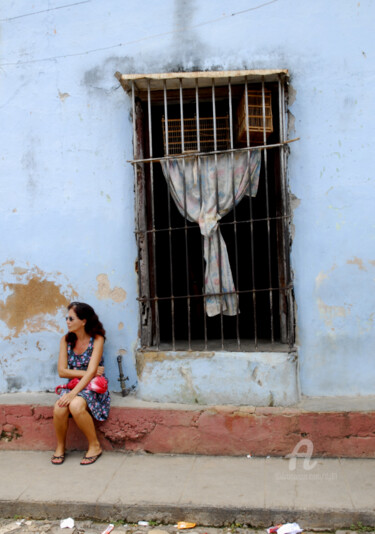 Photography titled "PORTRAIT DE FEMME A…" by Denis Poutet, Original Artwork