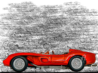 「250 TR」というタイトルのデジタルアーツ Denis Poutetによって, オリジナルのアートワーク, デジタル絵画