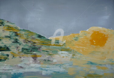 Peinture intitulée "Blonville coté mer" par Jean Duchemin, Œuvre d'art originale, Acrylique