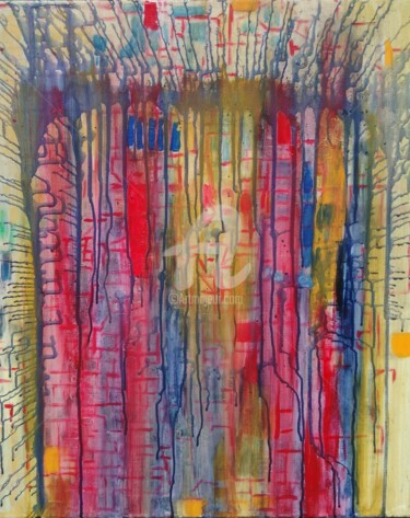 Peinture intitulée "La Porte" par Jean Duchemin, Œuvre d'art originale, Acrylique