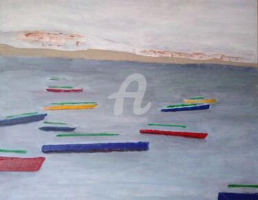 Pittura intitolato "ESSAI 2  Simplement" da Jean Duchemin, Opera d'arte originale, Acrilico