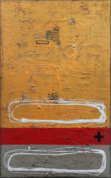 Pintura intitulada "A244 abstract paint…" por Damian Pavlovic, Obras de arte originais, Acrílico