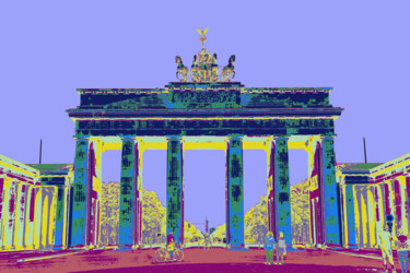 Arts numériques intitulée "Berlin - Brandenbur…" par Dr. Matthias Kerling, Œuvre d'art originale, Photographie manipulée