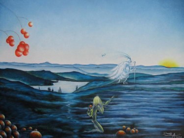 Peinture intitulée "L'Avoir ou l'Etre" par Mireille Drab-Arino, Œuvre d'art originale