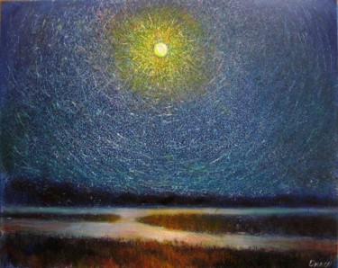 Pittura intitolato "Night" da Valdemart, Opera d'arte originale, Olio