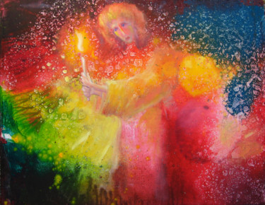 Картина под названием "Candle" - Valdemart, Подлинное произведение искусства, Масло