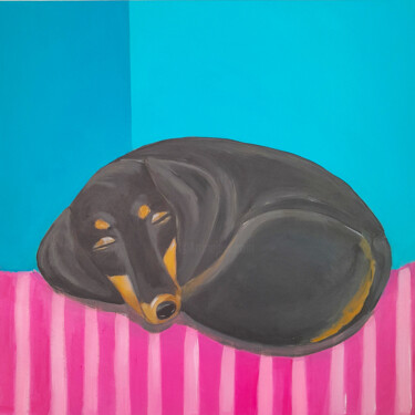 Картина под названием "Nice Dream, Honey!" - Barbara Dräger, Подлинное произведение искусства, Акрил Установлен на Деревянна…