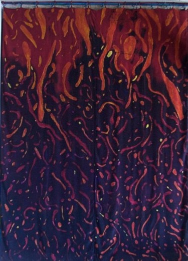 Peinture intitulée "Fire" par Iwona Zawadzka, Œuvre d'art originale, Huile
