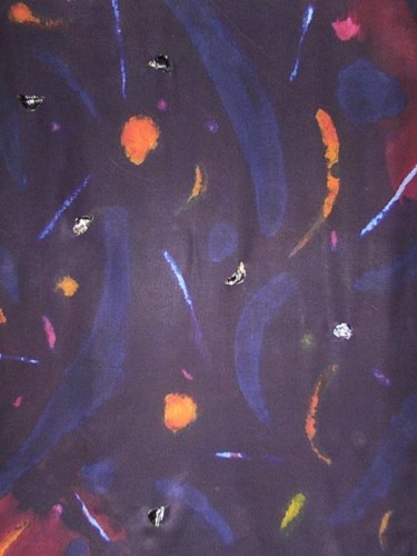 Картина под названием "Milkyway - detail 3" - Iwona Zawadzka, Подлинное произведение искусства, Масло