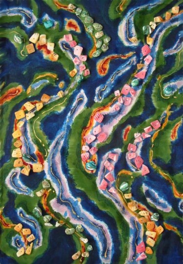 Malerei mit dem Titel "Sea" von Iwona Zawadzka, Original-Kunstwerk