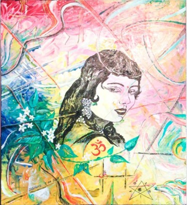 Pittura intitolato "Jasmine" da Dragos Bagia, Opera d'arte originale, Olio