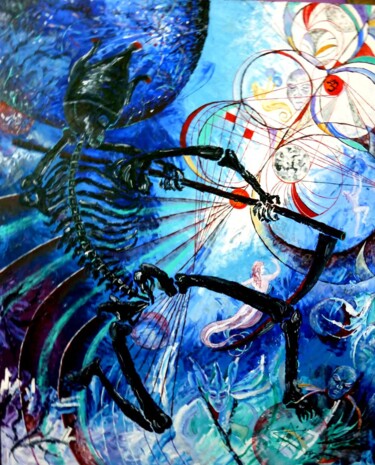 Malerei mit dem Titel "The End" von Dragos Bagia, Original-Kunstwerk, Öl