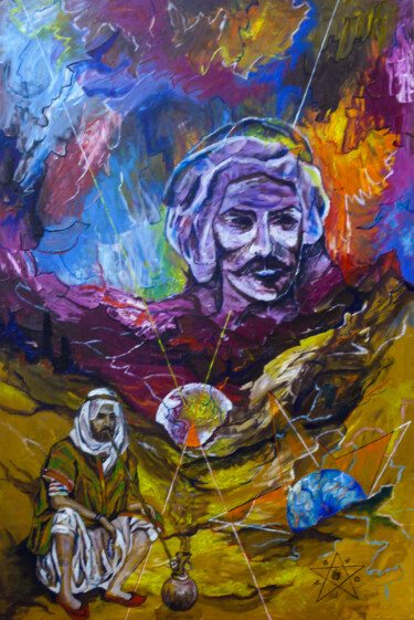 Pintura intitulada "Akbhar" por Dragos Bagia, Obras de arte originais, Óleo