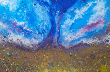 Картина под названием "WINDY LAND" - Dragos Bagia, Подлинное произведение искусства, Масло