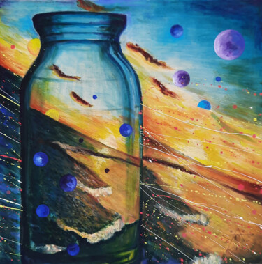Malarstwo zatytułowany „Mystic Jar” autorstwa Dragos Bagia, Oryginalna praca, Olej