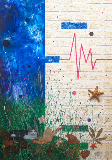 State Of Mind Collages intitulée "State Of Mind" par Dragos Bagia, Œuvre d'art originale, Huile
