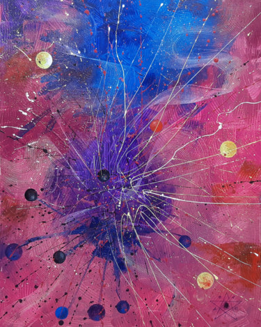 NEBULA Painting titled "NEBULA" by Dragos Bagia, Original Art, Oil