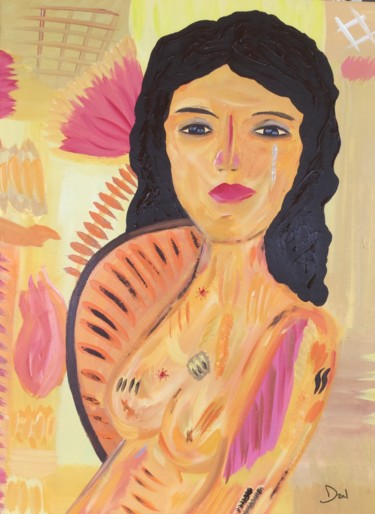 Peinture intitulée "Lisa" par Dral Art, Œuvre d'art originale, Acrylique Monté sur Châssis en bois