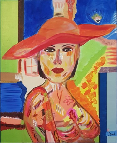 Painting titled "Myriam" by Dral Art, Original Artwork, Acrylic