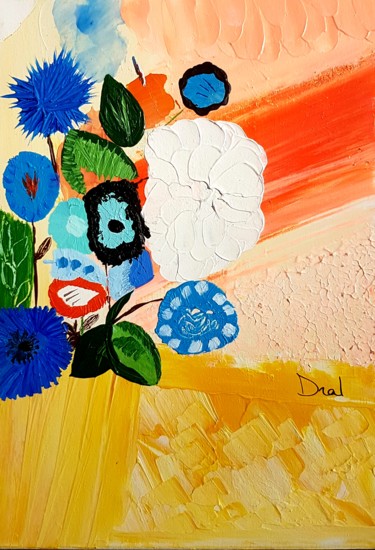 Peinture intitulée "Bouquet49" par Dral Art, Œuvre d'art originale, Acrylique Monté sur Châssis en bois