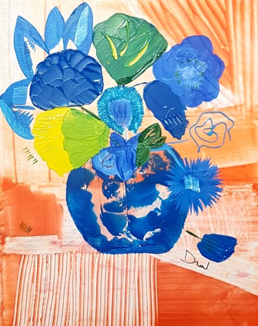 Peinture intitulée "Bouquet54" par Dral Art, Œuvre d'art originale, Acrylique Monté sur Châssis en bois