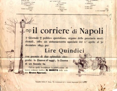 Fotografia intitolato "CORRIERE DI NAPOLI…" da Art  &..., Opera d'arte originale