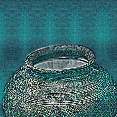 Les œuvres de poterie coréenne de la dynastie Jos Digitale Kunst getiteld "Les œuvres de poter…" door Drawing Brienz, Origineel Kunstwerk, Digitaal Schilderwerk