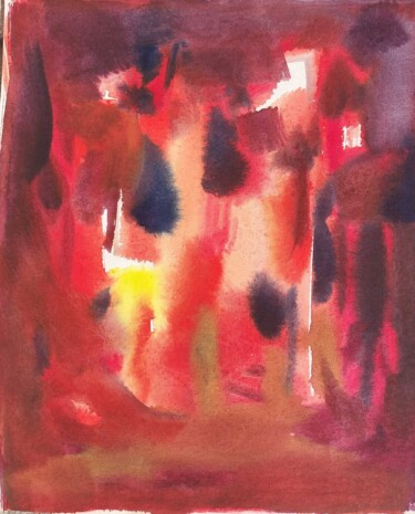 Schilderij getiteld "Genesis" door Dreamer, Origineel Kunstwerk, Aquarel