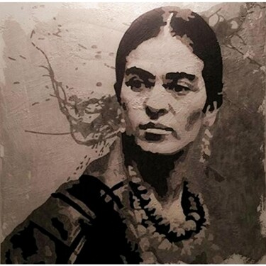 Pintura intitulada "Frida" por Drina A12, Obras de arte originais, Acrílico