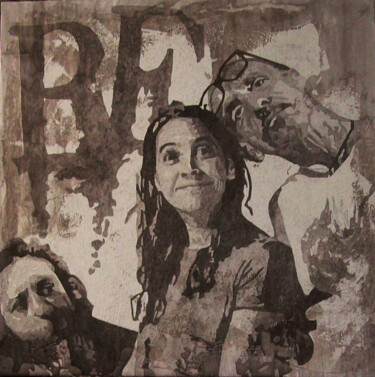 Pintura titulada "IS" por Drina A12, Obra de arte original, Acrílico