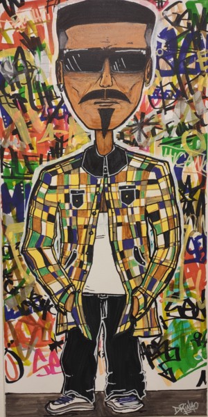 Peinture intitulée "STREET ART Family -…" par Drinho Street Artiste, Œuvre d'art originale, Acrylique