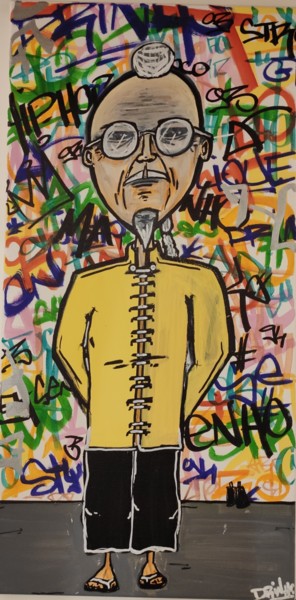 Peinture intitulée "Zian - STREET ART F…" par Drinho Street Artiste, Œuvre d'art originale, Marqueur