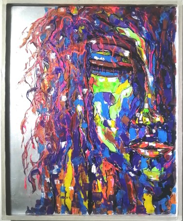 Peinture intitulée "Pranto em cores" par Nelson Jorquera Peralta, Œuvre d'art originale, Acrylique