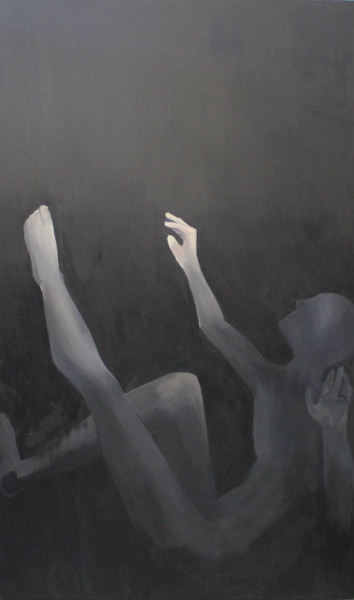 Malarstwo zatytułowany „Incessant falling” autorstwa Anna Drozdowska, Oryginalna praca, Olej