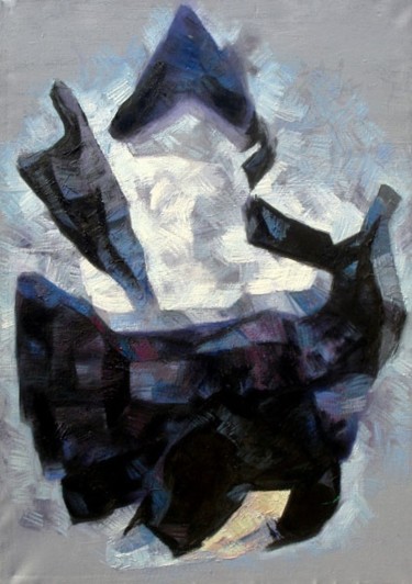 绘画 标题为“戏剧脸谱  Drama Mask” 由Dongsheng Guan, 原创艺术品, 油