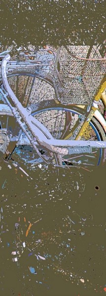 Pintura titulada "bike 6" por Dongsheng Guan, Obra de arte original