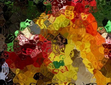 数字艺术 标题为“狮舞 Lion Dance” 由Dongsheng Guan, 原创艺术品