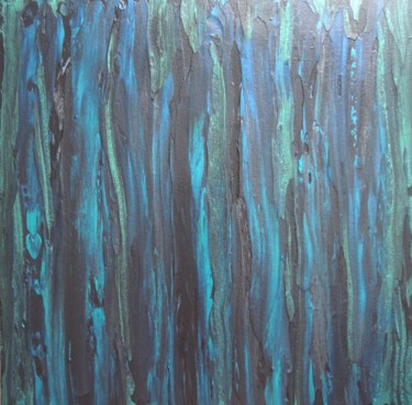 Painting titled "Azurite" by Ds Abstract Art Paintings, Original Artwork, Acrylic