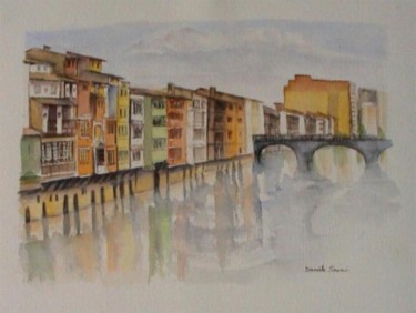 Painting titled "Castres" by Danièle Severi, Original Artwork, Oil