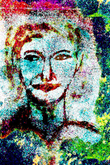 Artes digitais intitulada "La mère du prodigue" por Dominique Nugues, Obras de arte originais, Pintura digital