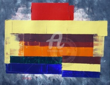 Painting titled "A Le Corbusier" by Duaner, Original Artwork