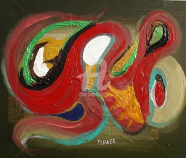 Peinture intitulée "Hommage à Munch" par Duaner, Œuvre d'art originale