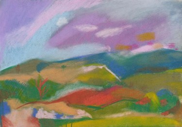 Painting titled "Song of the hills I…" by Ruth Dubayova, Original Artwork