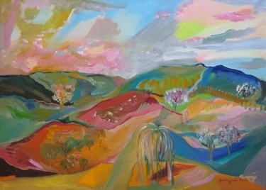 Painting titled "Country imagination…" by Ruth Dubayova, Original Artwork, Other